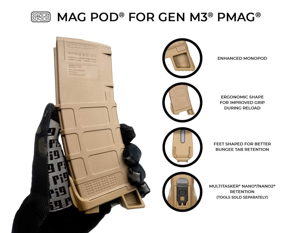 Multitasker Magpod for Gen 3 PMAG (3Pack) - Multitasker Tools – SA ...